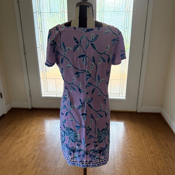 Lilly Pulitzer Sophiletta Shift Dress Cotton Size Medium Multicolor Short Sleeve - Picture 4 of 6